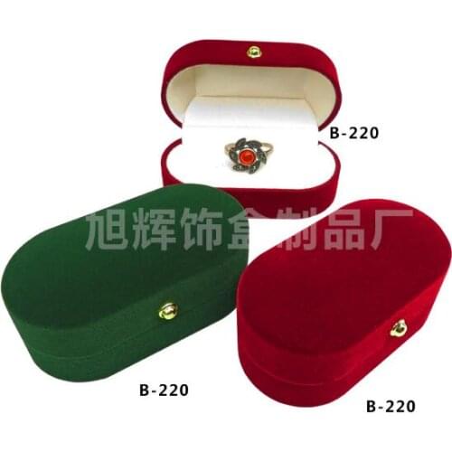 100pcs/lot Flocking Jewelry Box Stud Earrings Rings Couple Rings Storage Boxes Gift Box Wedding Jewelry Organizer Wholesale