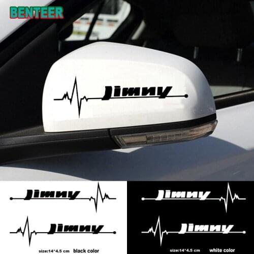 2pcs Reflective Car rearview mirror sticker For Suzuki Jimny Auto Accessories