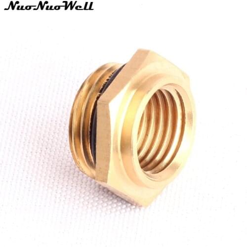 3pcs NuoNuoWell M18 to M14 Thread 100% Brass Connector for Garden Irrigation Watering Water Gun Adapter Sprayer Hose Fittings