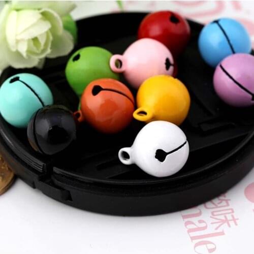 30pcs/lot Multicolors 14mm High Quality Jingle Small Bells Fit Christmas Decoration Crafts Bells DIY Jewelry