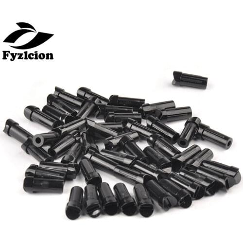 50pcs Hunting Archery Bolts ID7.6mm OD8.8mm Half-moon Nocks Accessories Archery Tails Flecha Arqueria Plastic CrossBow