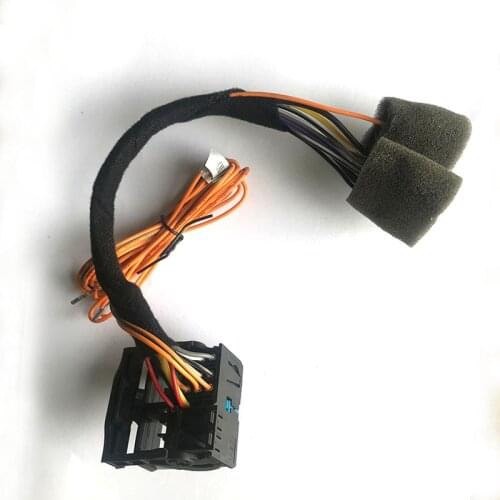 RCD330 Plug&Play ISO Quadlock Adapter Cable w/ CANBUS Decoder Simulator For Golf 6