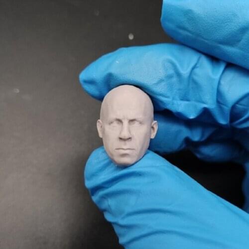 Blank 1/12 Scale Fast Car Dominic Toledo Head Sculpt Unpainted Fit 6" ML Figure