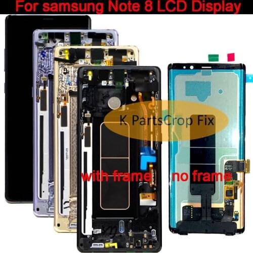 For Samsung Galaxy Note 8 LCD Touch Screen Digitizer Assembly with frame For Samsung Note8 N950 N950F N950FD N950U N950W LCD