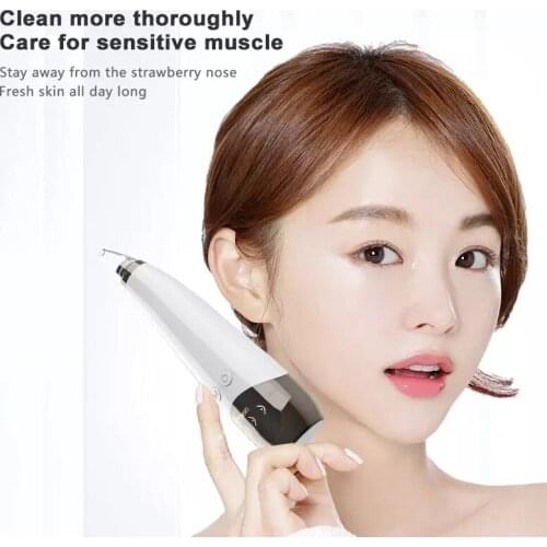 Electric Microcrystals Can Remove Facial Blackheads and Acne. Vacuum Skin Care Machine Cleans the Skin. Beauty Care Tools