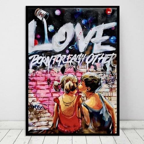 Banksy Graffiti Art Street Art Follow Your Dreams Canvas Painting Wall Art for Living Room Home Decoration Painting