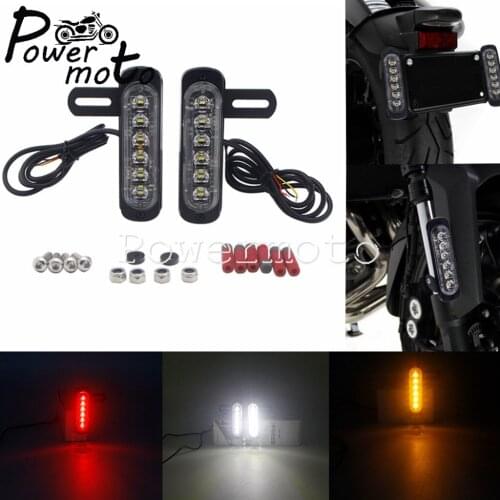 IP67 LED Brake Flash Running Stop Lamp Turn Signal Light License Plate Light Motorcycle Accessories Brake Light Kit