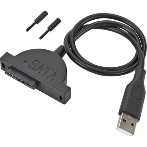 Sata To Usb Adapter Converter Cable 13p For Laptop Cd Dvd Optical Drive With Indicator Light No Need for External Power Supply