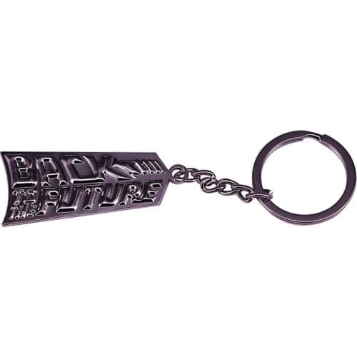 Back To The Future Classic Logo Key Ring Keychain Every BTTS Movie Fans Proud Accessory