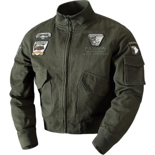 Spring autumn casual jacket men military uniform Long Sleeve Streetwear Bomber Coats windproof Outerwear print Clothing