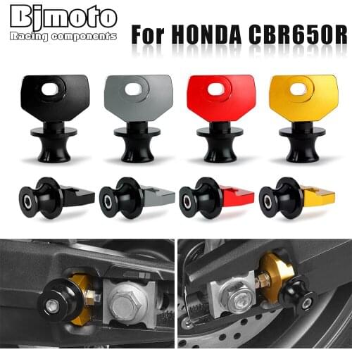 Motorcycle Part For Honda CB650R CBR650R 2019 2020 Rear Wheel Fork Axle Swingarm Spools Sliders Stand Pick Up 1Set Blcak
