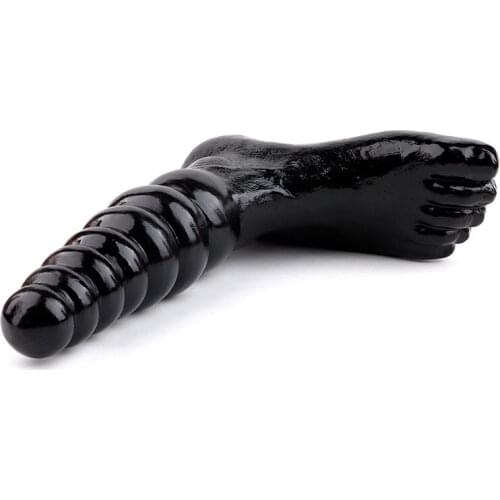 New Erotic Foot Fetish Big Anal Beads Butt Plug For Women Men Anal Stuffed Plug Huge Foot with 6 Balls Erotic And Sexual Toys