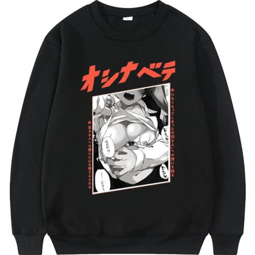 2021 New Clothes for Teens Sexy Hentai Girl Pattern Print Sweatshirt Men Women Oversized Style Streetwear Couple Models Pullover