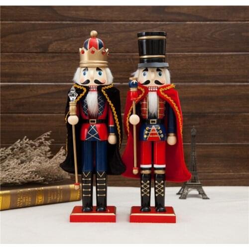 New puppet 38CM cloak nutcracker, Christmas toy gift child Christmas Eve holiday gift ht152