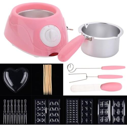 Single Pot Electric Heating Chocolate Melting Machine Candy Melting Pot Chocolate Fountain Fondue Kitchen Tool