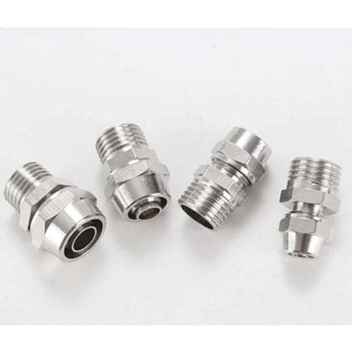 OD 4/6/8/10/12mm Hose Tube M5/1/8''/ 1/4'' 3/8'' 1/2'' Male Thread Pneumatic Fast twist Fittings Quick Joint Coupler Connector