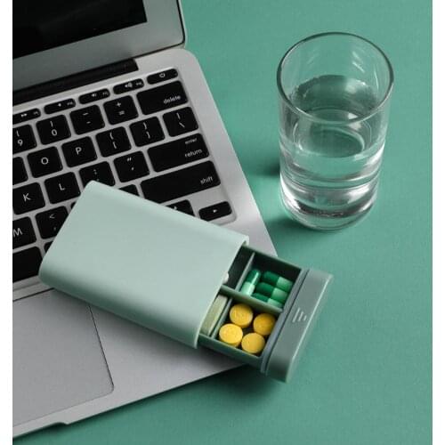 Portable Mini Outdoor Pill Case Storage Box Tablet Dispenser Splitters Travel Compartment Medicine Tablet Pill Box Drug Case