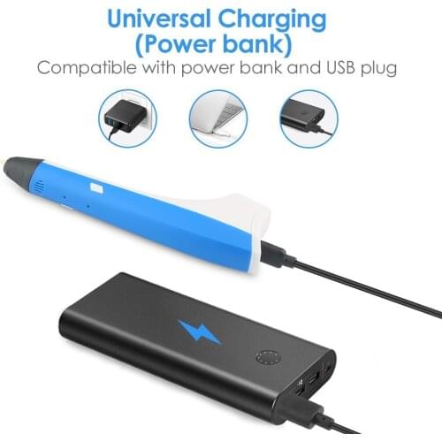 3D Printing Pen Magical Original DIY Plastic Drawing Pen USB Filament Creative Birthday Present Child Kids Adult PLA PCL Gift