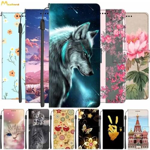 Butterfly Cute Leather Phone Case For OPPO Reno3 Pro Book Style Wallet Flip Case For Reno 3 pro 4G Cover 6.4" Reno3pro Funda