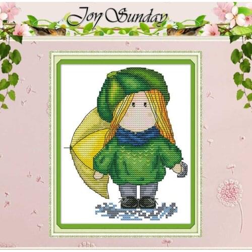 Magic doll girl cartoon pattern counted 11CT 14CT Cross Stitch Set DIY Chinese Cross-stitch Kit Embroidery Needlework Home Decor