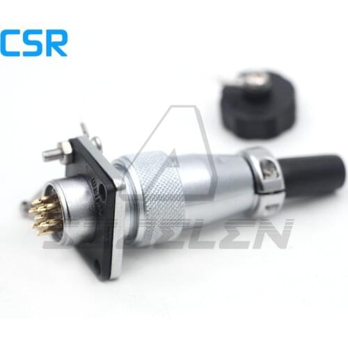 WEIPU WS16 series 7pin waterproof Connector plug and socket , industrial automation power connectors Metal connector IP67