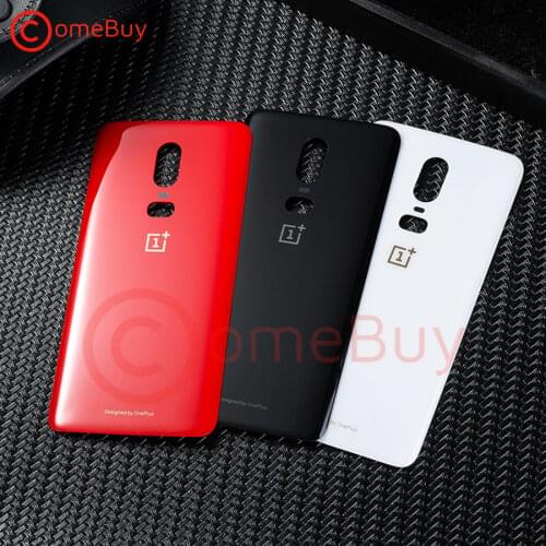 Battery Cover Oneplus 6 Back Glass Cover One Plus 6 Rear Door Housing Case Window Oneplus 6 Back Glass Cover With Adhesive Tape
