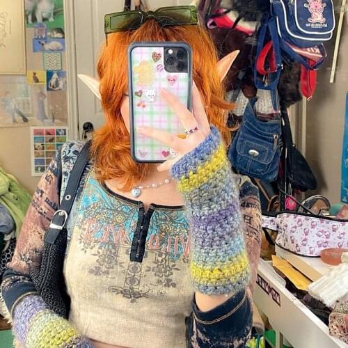 Sweetown 2000s Aesthetic Cute Baby Tee Y2K Fashion Patchwork Print Vintage Woman Tshirts BuckleUp Long Sleeve E Girl Tops Autumn