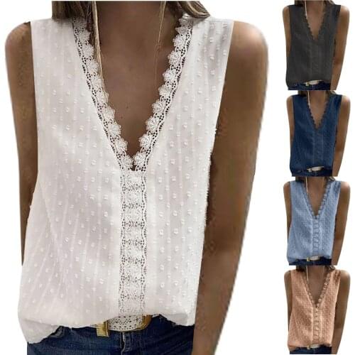 2021 Womens Solid Color Tank Tops Embroidery Sleeveless Casual Short T-shirt Tops for Women Clothing Loose Basic Shirts Tank