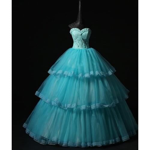 100% real light blue lace flower princess beading medieval dress Renaissance gown queen/princess Victorian Belle Ball gown