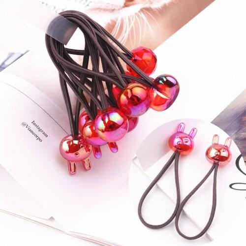 2PCS New Red Bright Lovely Cartoon Princess Headwear Kids Elastic Hair Bands Children Ropes Girls Accessories Baby Headdress