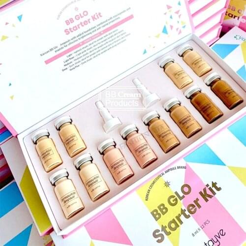 8ml Ladies Cosmetics BB Cream Glow Korean Cosmetic Beginner Starter Mix Kit Stayve Liquid Foundation For Brightening Whitening