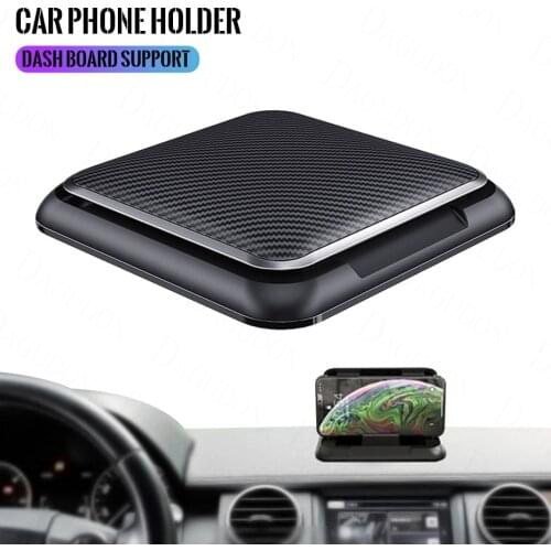 Car Phone Holder Mount Universal Dashboard GPS Display Bracket In Car Anti-Slip Suction Pad Adjustable Smartphone Support