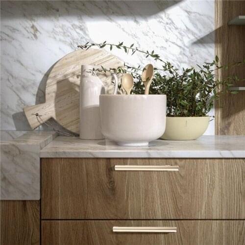 Black Golden Cupboard Handle Brushed Aluminum Alloy Kitchen Cabinet Door Knob Furniture Drawer Pull Hardware Pulls Bar Handle