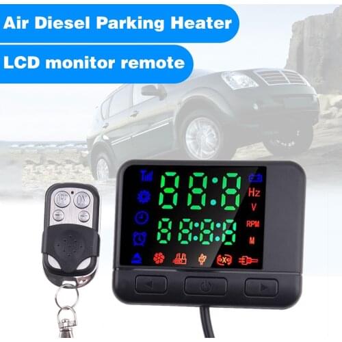 CITALL 12V/24V Digital LCD Display Monitor & 4 Button Remote Control for Air Diesel Parking Heater Car Accessories