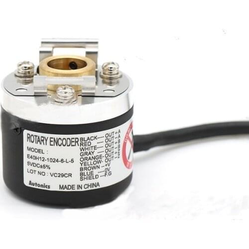 E40H8-1024-6-L-5 8MM Shaft 360 600 1000 1024 2000 3600 5000PPR Line Driver 5VDC Incremental Rotary Encoder