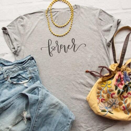 Forever t-shirt beautiful couple lovers tees women fashion tops 90s girl gift tees camiseta tumblr kawaii summer art party shirt