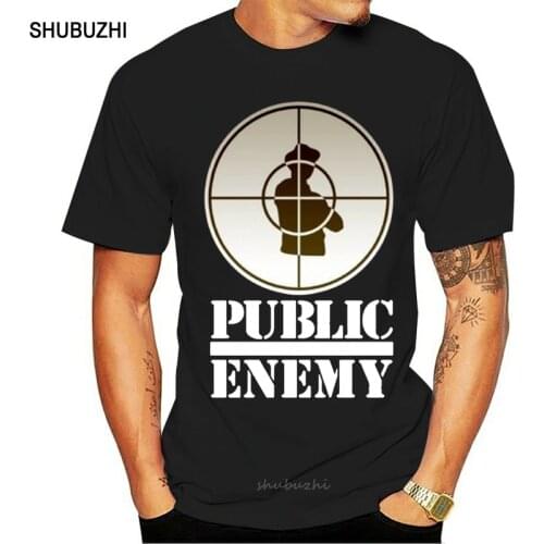 Hot Style Public Enemy Tops Tee T Shirt Oversized Tops T-Shirt men cotton tshirt summer brand teeshirt euro size
