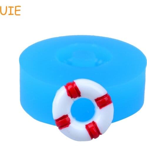 FYL435U 14.1mm Life Buoy Silicone Mold - Life Saver Mold Cake Topper, Sugarcraft, Fondant, Resin Clay, Scrapbooking, Candy Mold
