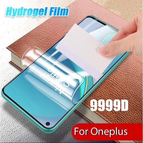 9D Full Cover Hydrogel Film For OnePlus 8T 7 7T 6 6T 5 5T 3 3T Screen Protector For OnePlus Nord N10 N100 Protective Film