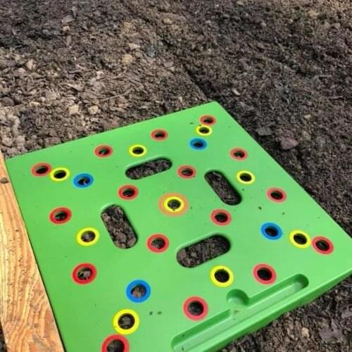Seed Seedling Spacer Tool Dibble Seed-Sowing Template Gardening Sowing Yield Plate Conserve Water Plate