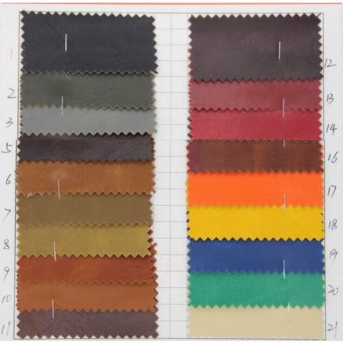 PU leather Crazy Horse/ faux leather/ soft leather fabric/ telas para sofas/ material for bags/ cloth for furniture/ wholesale