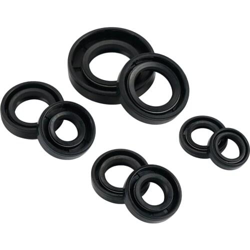 Engine Oil Seal Rings Kit Set For Honda CR80R CR85R CR 80R 85R 1986-2007 2006 2005 Ruber 8pcs Motorcycle Accessories