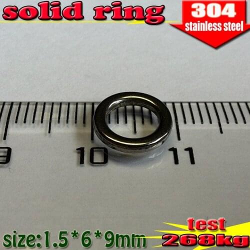 2016hot best lure accessories fishing solid rings size:1.5mm*6mm*9mm quantity 40pcs/lot