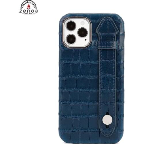 Hot sale luxury crocodile pattern PU phone case with card slot For Iphone 12 series Can be customized