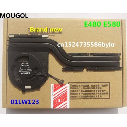 M New Original for ThinkPad E480 E580 SWG Discrete Graphics Heatsink CPU Thermal Cooler Cooling Fan 01LW123 01LW122 01LW124