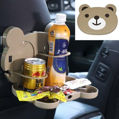Cute Cartoon Car Backseat Foldable Multi-Function Portable Table Tray Automobile Accessories For Car TN88