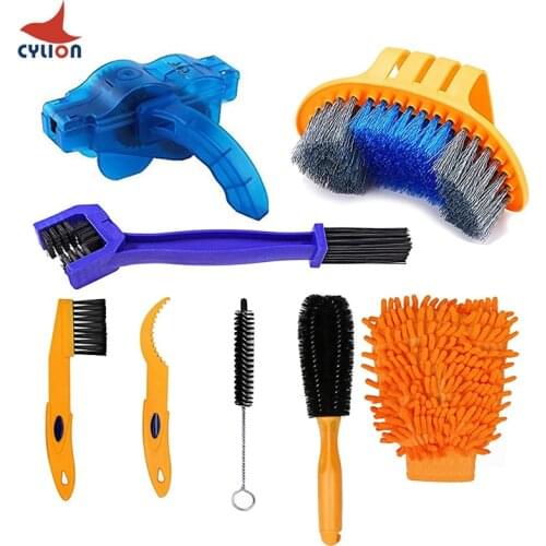 Bike Chain Cleaner Cleaner Bicycle Chains Cycling Cleaning Kit Current String Brush Accessories for Road,City, BMX, Folding, MTB