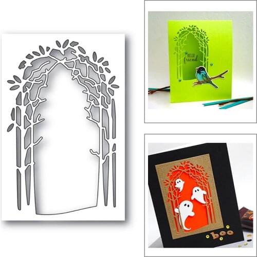 2020 New Halloween Branches Tree Layered Metal Cutting Dies For DIY Cut Paper Craft Making Background Card Scrapbooking No Stamp