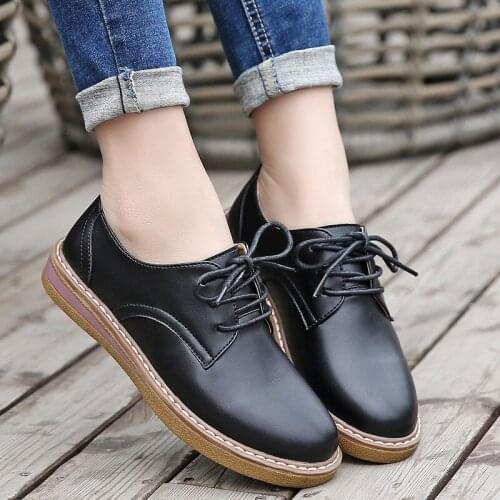 2021 Summer New Ladies Leather Womens Shoes Womens Single Shoes Casual Shoes Fashion Small Leather Shoes Flat Shoes