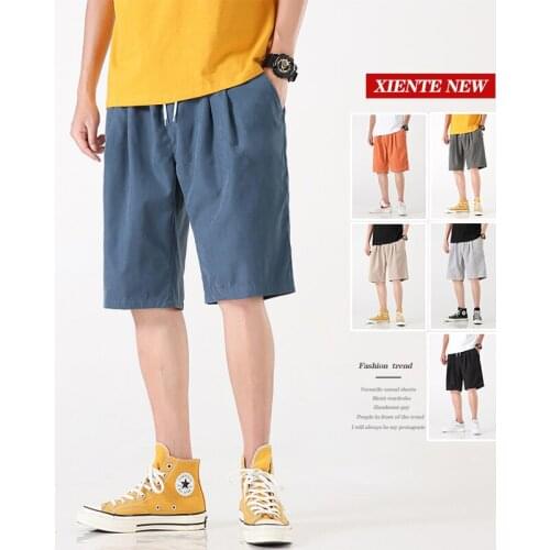 2021 hot shorts mens summer casual breathable trend loose casual large size Capris sports beach pants m-5xl